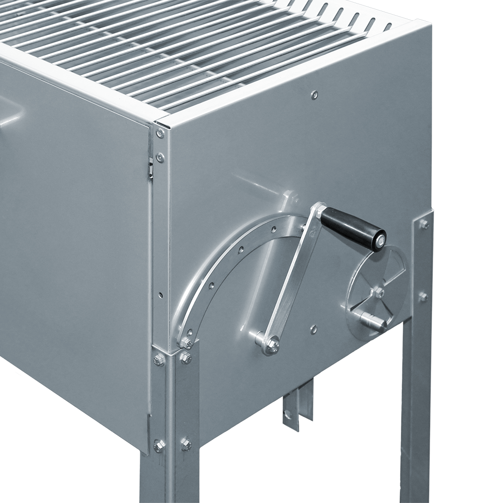Edelstahlgrill "Firebox" Vergrößerung der Höhenverstellung