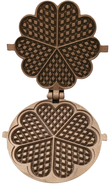 Waffeleisen Herzwaffeln offen