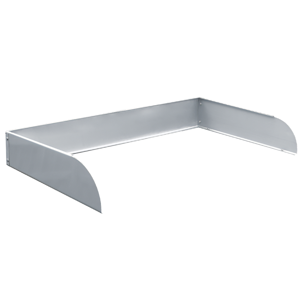 Windschutz aus Edelstahl zum Verschrauben